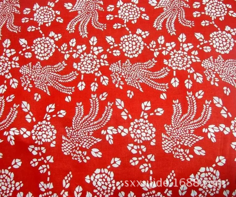 1.6米全棉32S平紋藍(lán)印花布 烏鎮(zhèn)藍(lán)花布 傳統(tǒng)土布農(nóng)家樂(lè)裝飾布